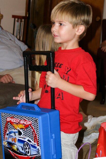 Birthday 2004-09 Celebrating Caleb's and Sandra's birthdays