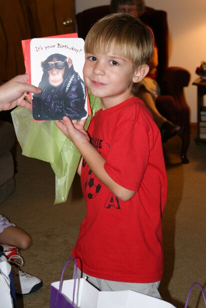 Birthday 2004-09 Celebrating Caleb's and Sandra's birthdays