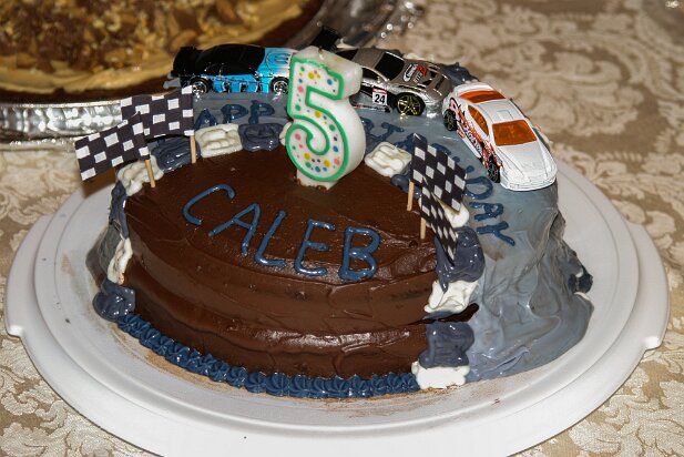 Birthday 2004-09 Celebrating Caleb's and Sandra's birthdays