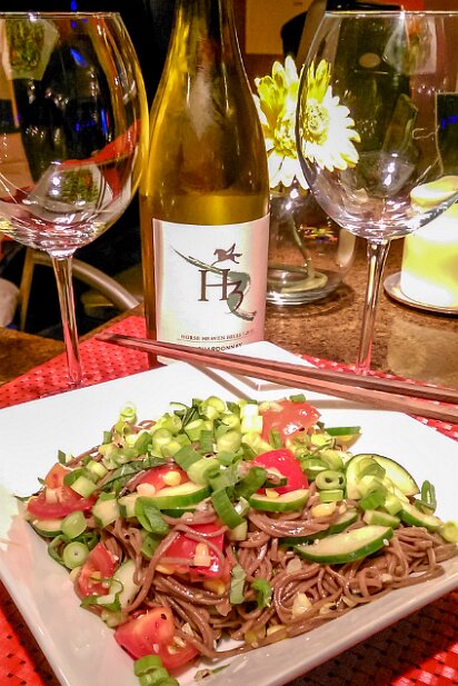 Food 2015 Summer soba salad with corn and soy-mirin dressing #blueapron