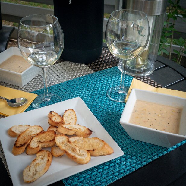 Food 2021 Lobster bisque and toast points