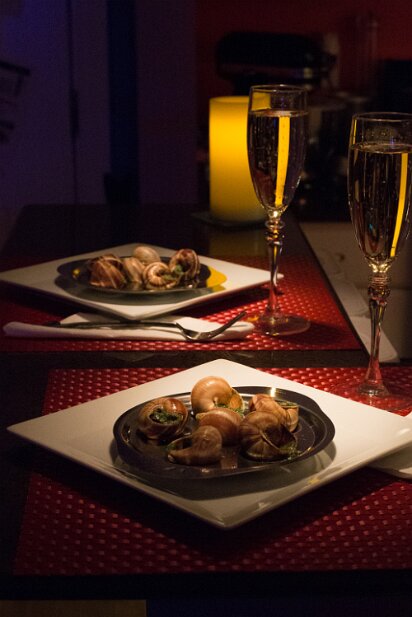 Valentine's Day 2014 Escargot appetizer