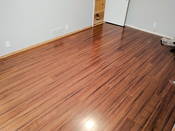 House 2017 First room floor installation complete!