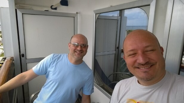 Cruise Valor 2015-05 Failed selfie--it was bright...sun was in my eyes...yeah, that's it