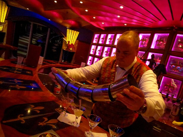 Cruise Valor 2015-05 Marko making some martinis