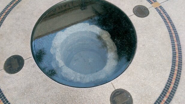 St Augustine 2014-11 Menorcan well, preserved under glass